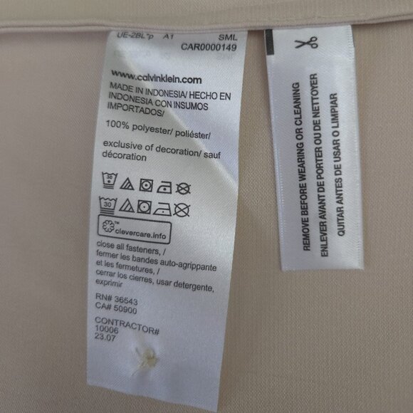 Calvin Klein pale gold blouse, classic fit, large size - Picture 9 of 9